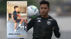 Alexander Lecaros entrena con indumentaria oficial de Universitario de Deportes
