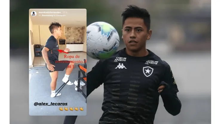 Alexander Lecaros entrena con indumentaria oficial de Universitario de Deportes