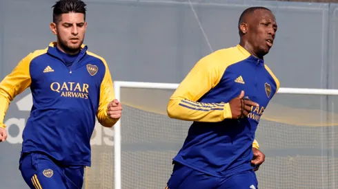 Carlos Zambrano y Luis Advíncula están juntos en Boca desde hace unos meses.