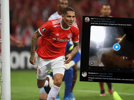 Hinchas del Inter de Porto Alegre celebran la salida de Paolo Guerrero de forma sorprendente