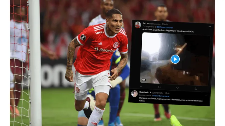 Hinchas del Inter de Porto Alegre celebran la salida de Paolo Guerrero de forma sorprendente