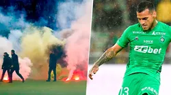 Saint-Étienne, de Trauco, recibió sanción y jugará sin público tras incidentes con bengalas