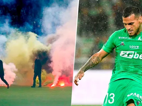 Saint-Étienne, de Trauco, recibió sanción y jugará sin público tras incidentes con bengalas