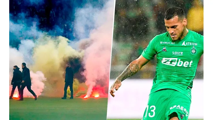 Saint-Étienne, de Trauco, recibió sanción y jugará sin público tras incidentes con bengalas
