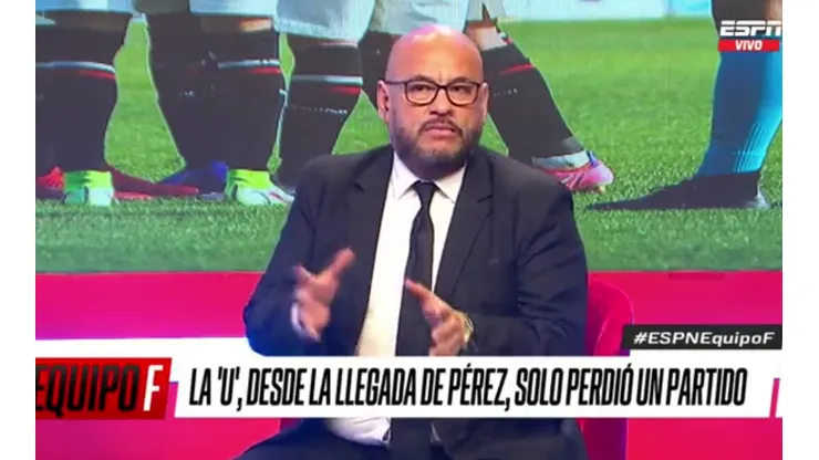 Peter Arévalo es conductor en ESPN Perú.