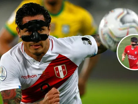 ¿Gianluca Lapadula? Así fueron los minutos de Adrián Ugarriza jugando con máscara