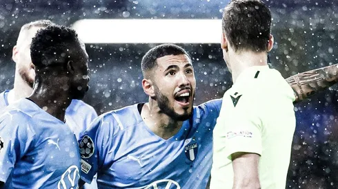 Sergio Peña fue parte de la goleada recibida por su equipo en la Champions.