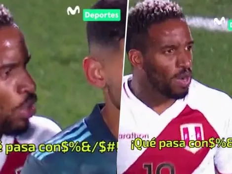 De todo: qué pasó entre Jefferson Farfán y Cristian Romero en el cruce del Argentina-Perú