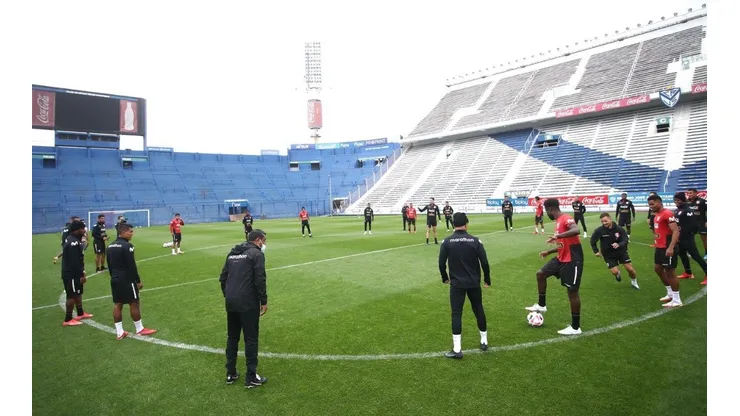 Selección Peruana viene entrenando en el estadio Velez Sarsfield.