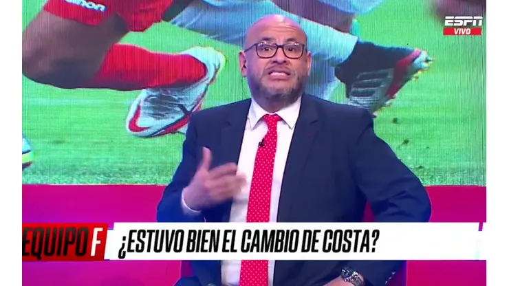 Peter Arévalo es conductor en ESPN.