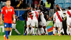 Selección Peruana juega contra Chile en el Nacional de Lima.