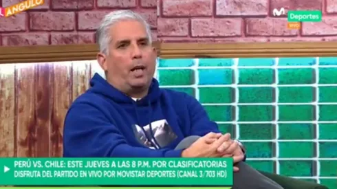 Diego Rebagliati es panelista en Al Ángulo de Movistar Deportes.