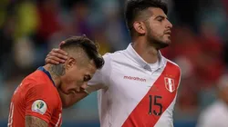 Carlos Zambrano jugó la Copa América de Brasil 2019 contra Chile.