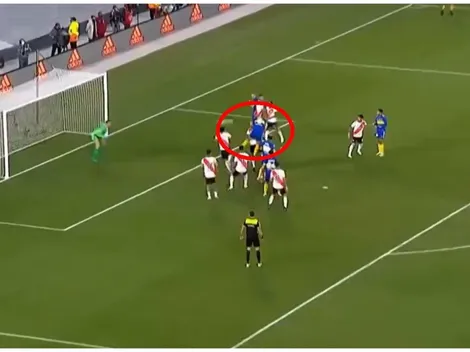 ¡Con suspenso! Con un gran cabezazo, Carlos Zambrano marcó en el Boca vs River en la última jugada