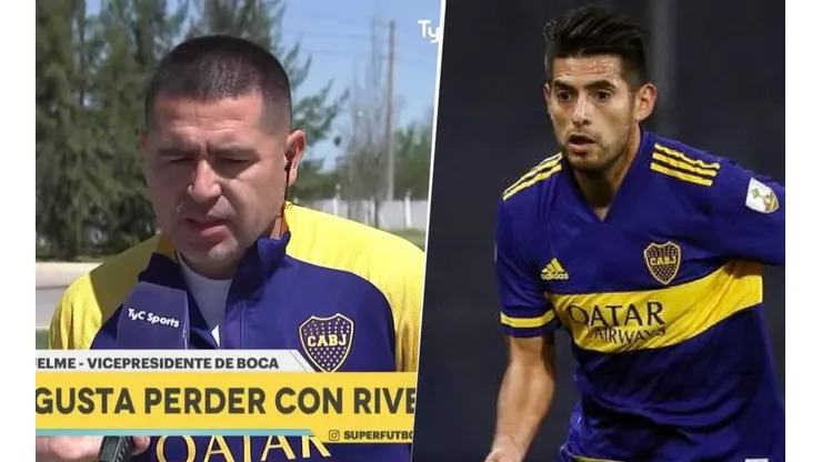 Riquelme elogió a Carlos Zambrano tras su gol contra River Plate.