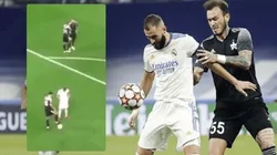 El instante preciso cuando Gustavo Dulanto le habla a Karim Benzema antes del penal