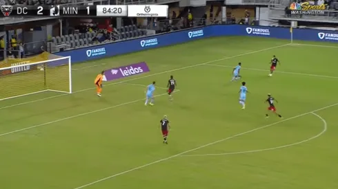 Edison Flores fue parte del último gol del partido contra el Minnesota.