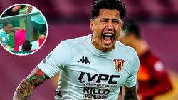 ¡Le damos suerte! Gianluca Lapadula volvió a anotar y saludó a bandera peruana en el estadio