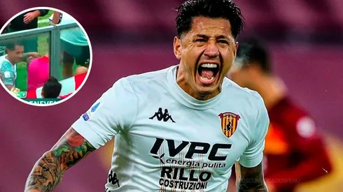 ¡Le damos suerte! Gianluca Lapadula volvió a anotar y saludó a bandera peruana en el estadio