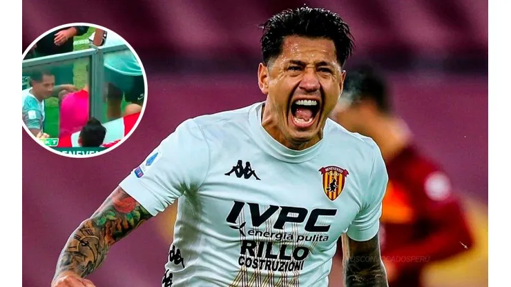 ¡Le damos suerte! Gianluca Lapadula volvió a anotar y saludó a bandera peruana en el estadio