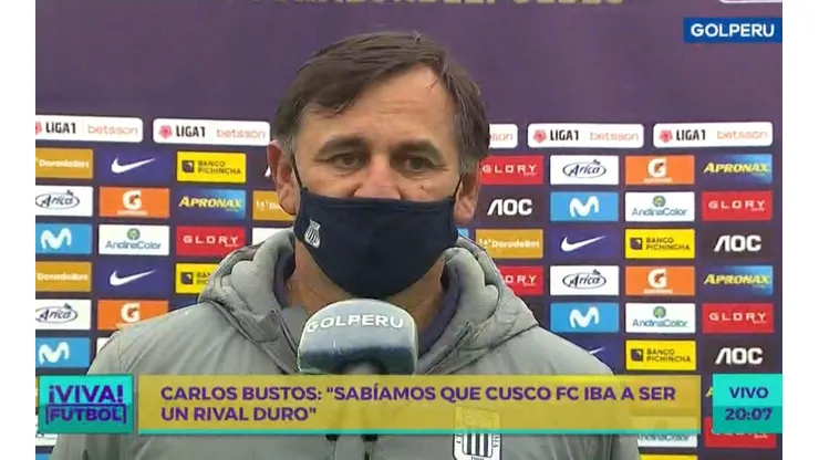 Carlos Bustos es el entrenador de Alianza Lima desde inicios del 2021.