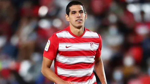 Luis Abram fue titular en el Camp Nou.