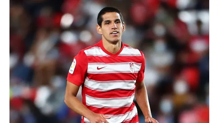 Luis Abram fue titular en el Camp Nou.
