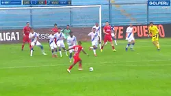 Raziel la puso en el ángulo al último minuto.