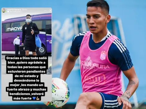 Martín Távara dejó un mensaje después de su operación: "Volveré más fuerte"