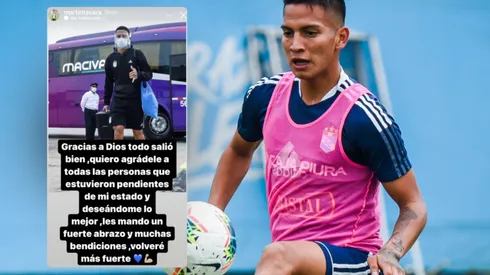 Martín Távara dejó un mensaje después de su operación: "Gracias a Dios todo salió bien. Volveré más fuerte"