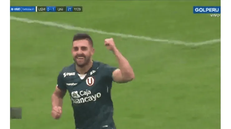 Luis Urruti anotó su segunda tanto en la Liga 1.
