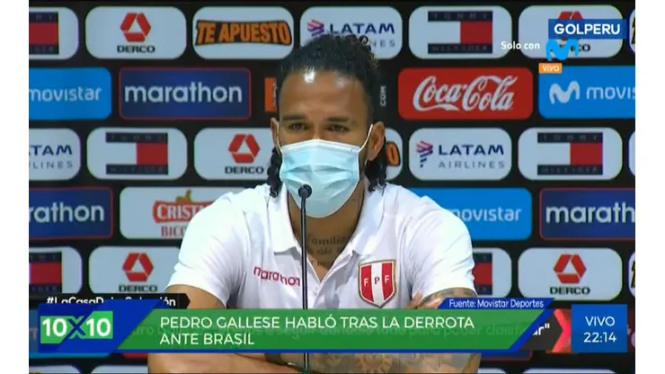 Pedro Gallese respaldó a Anderson Santamaría: "Es un gran central, le hicieron una falta"