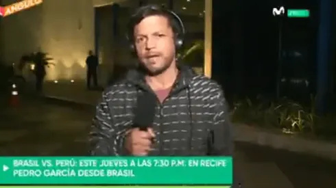 Pedro García es panelista y reportero en Movistar Deportes.