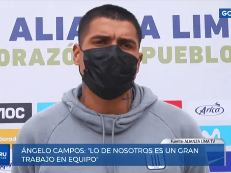 Ángelo Campos se refirió a su titularato y a los pocos goles que recibe en Alianza Lima