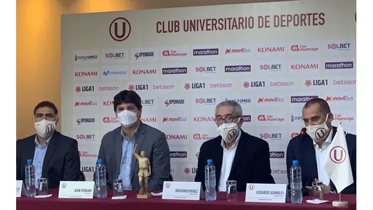 Gregorio Pérez fue presentado en Universitario: "Una gran satisfacción volvernos a reencontrar"