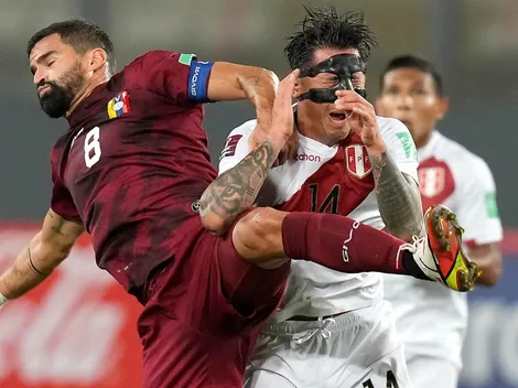 Así le quedó la cara a Gianluca Lapadula tras la patada de Tomás Rincón en Perú-Venezuela