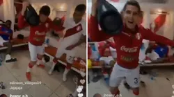 ¡Sacó los pasos prohibidos! Aldo Corzo festejó triunfo ante Venezuela bailando en el camerino