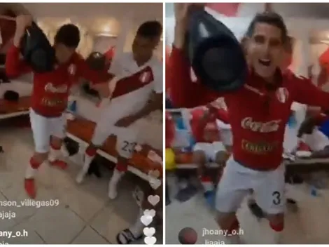 ¡Sacó los pasos prohibidos! Aldo Corzo festejó triunfo ante Venezuela bailando en el camerino