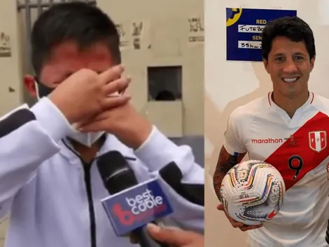 Niño de 'Chota' llora por Gianluca Lapadula: "Soy su fan, el número n°1. Lo quiero mucho"