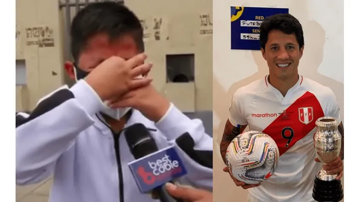 Niño de 'Chota' llora por Gianluca Lapadula: "Soy su fan, el número n°1. Lo quiero mucho"