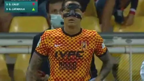 Gianluca Lapadula ingresó en el Benevento.