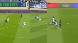 Desde la mitad de la cancha: Christian Cueva regaló un pase mágico en el fútbol de Arabia Saudita