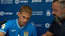 El mediocampista firmó y fue presentado en el Fuenlabrada.