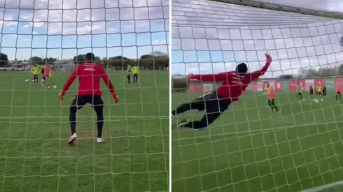 Paolo Guerrero viene entrenando a la par de sus compañeros.