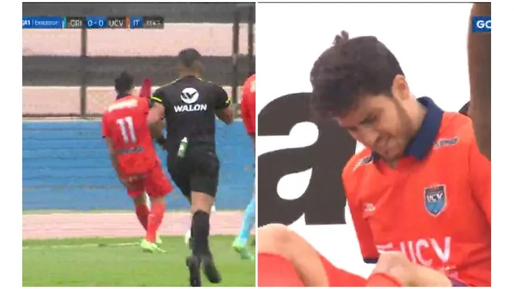 Sumido en el llanto y el desconsuelo: Beto da Silva se lesionó frente a Sporting Cristal