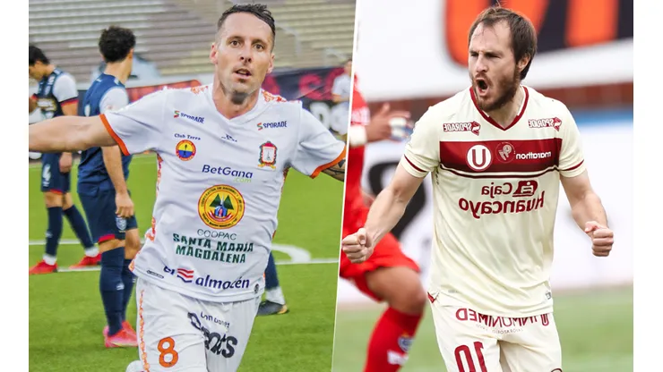 Ayacucho vs. Universitario por fecha seis de la Liga 1 de Perú. (Fotos: Twitter de Ayacucho y de Universitario).