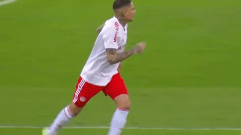 Tuvo minutos: Paolo Guerrero ingresó en la goleada del Inter de Porto Alegre 4-0 ante Flamengo