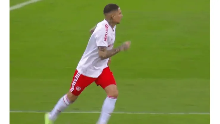 Tuvo minutos: Paolo Guerrero ingresó en la goleada del Inter de Porto Alegre 4-0 ante Flamengo