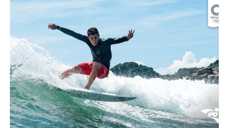Lucca Mesinas fue el mejor surfer peruano en Tokio 2020.
