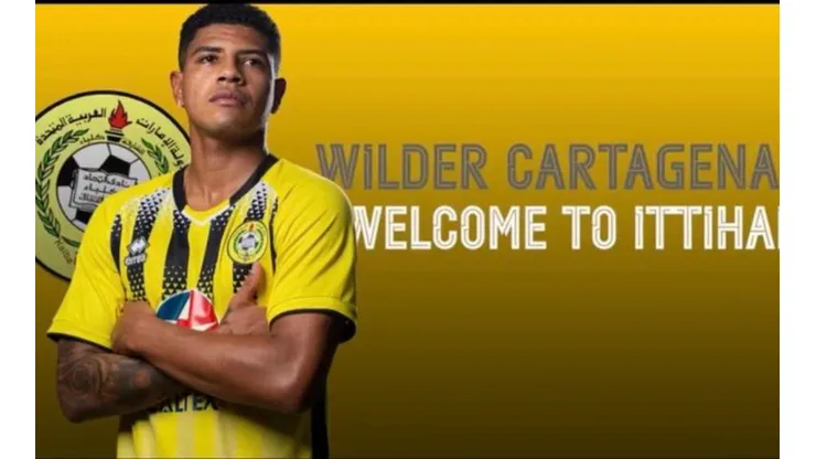 Wilder Cartagena se refirió a su llegada al club de Emiratos Árabes.
